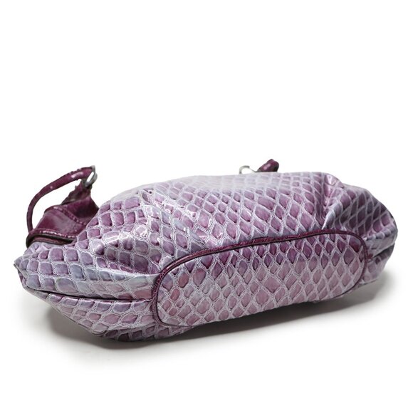 Vintage Y2K Guess Purple Croco Embossed Shoulder Bag Handbag Faux Leather Retro - Picture 5 of 14